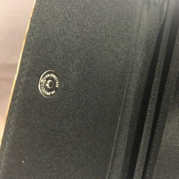 Dog black embellished snap wallet black blue women's separate check book READ - Picture 6 of 8